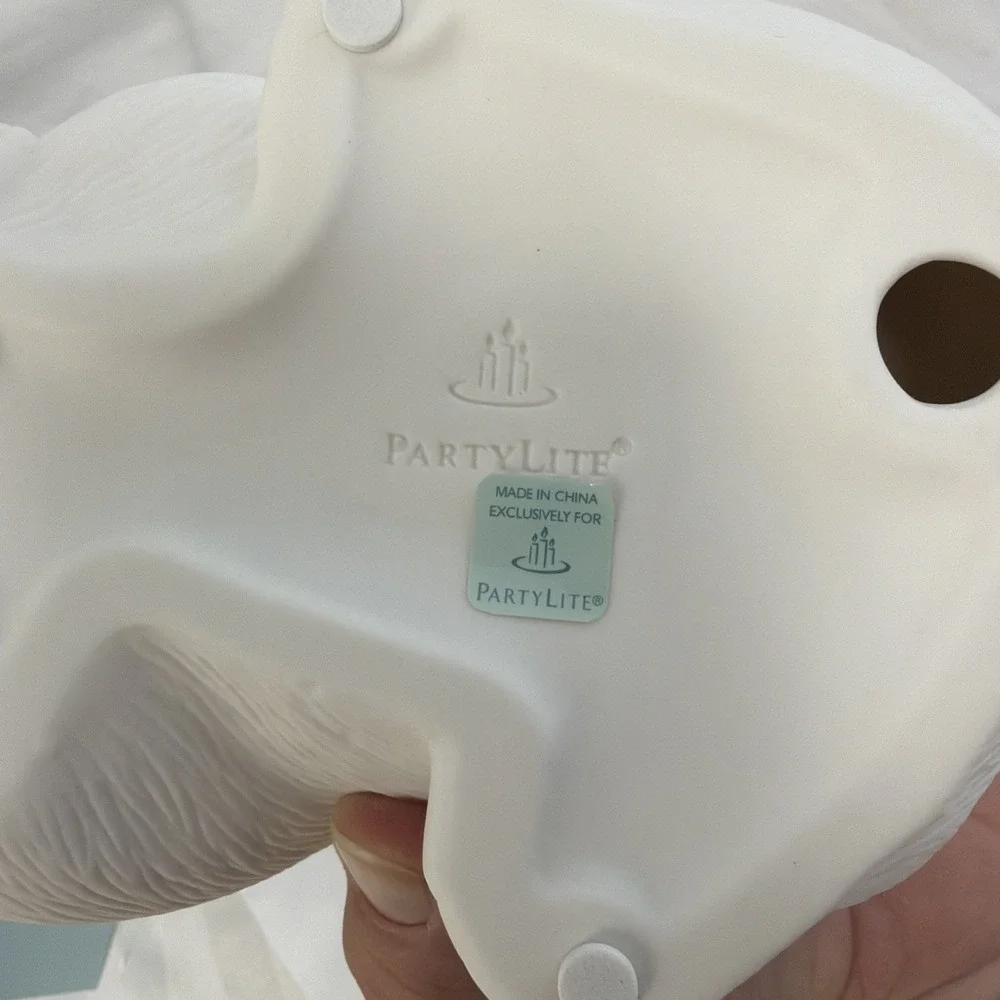 PartyLite Arctic Polar Bear Family Tealight Holder Retired P9990 - Picture 5 of 8